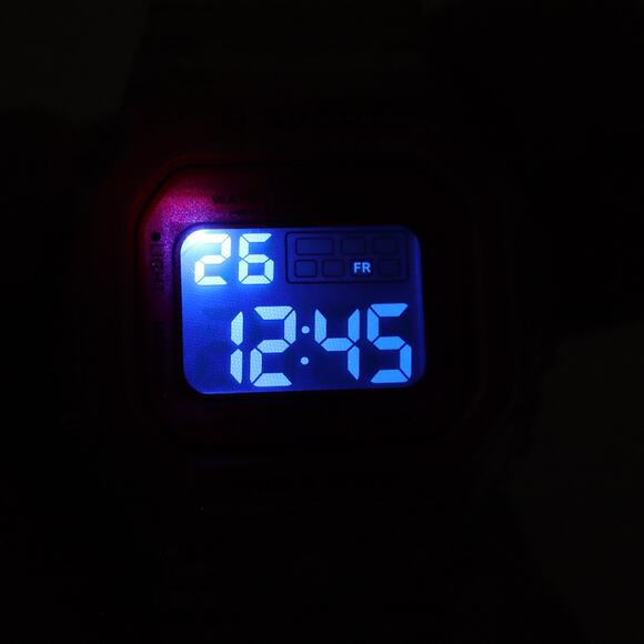 Beya Mens 45m Digital Sport Watch Red Clear Alarm Chrono with New Battery - Picture 9 of 13